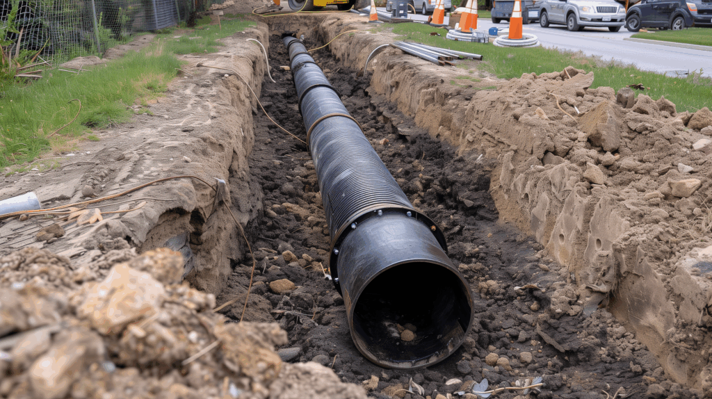 Underground drain pipe